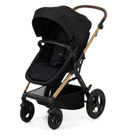 Kinderkraft Moov 2 Air Pure Black wózek 3w1 głęboko-spacerowy z fotelikiem Mink
