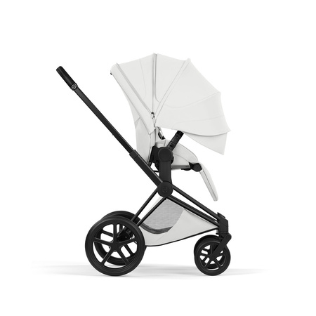 Cybex Priam 5.0 Matt Black Off White wózek 2w1 głęboko-spacerowy