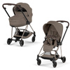 Cybex Mios 4.0 Style Champagne Gold Coconut Brown wózek 2w1 głęboko-spacerowy