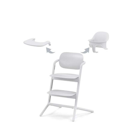Cybex Lemo All White krzesełko do karmienia 3 w 1 