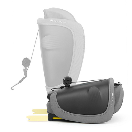 Kinderkraft FIX2GO Szary fotelik samochodowy 76-150 cm (9-36 kg)
