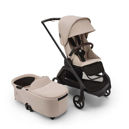 Bugaboo Dragonfly Komplet Black/Desert Taupe wózek 2w1 głęboko-spacerowy
