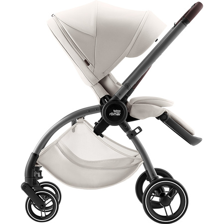 Britax Romer Rio Lux Soft Taupe zestaw 4w1 z fotelikiem Baby-Safe Pro i Bazą