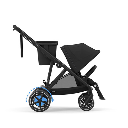 Cybex e-Gazelle S Moon Black zestaw 3w1 z dodatkowym siedziskiem