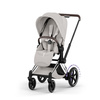 Cybex e-Priam 5.0 Chrome Brown City Grey wózek 2w1 głęboko-spacerowy