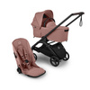 Bugaboo Dragonfly Plus Komplet Black/Dusty Pink wózek 2w1 głęboko-spacerowy