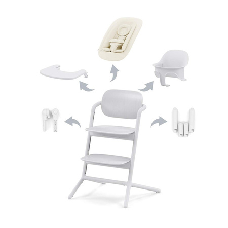 Cybex Lemo All White krzesełko 4 w 1