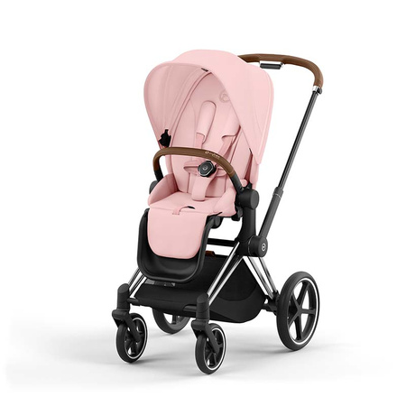 Cybex Priam 4.0 Chrome Brown Peach Pink wózek spacerowy