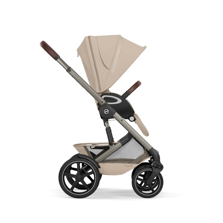 Cybex Talos S Lux 2026 ze składaną gondolą wózek 2w1 głęboko-spacerowy Almond Beige