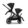 Cybex Gazelle S Moon Black zestaw spacerowy z dodatkowym siedziskiem