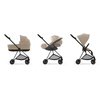Cybex Mios Matt Black Cozy Beige wózek głęboko-spacerowy 2w1 