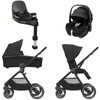 Maxi Cosi Oxford Essential Black zestaw 4w1 z fotelikiem Pebble 360 Pro2 i bazą FamilyFix 360 Pro