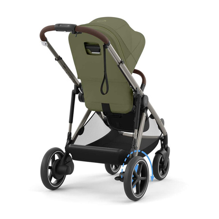 Cybex e-Gazelle S Moss Green zestaw 3w1 z dodatkowym siedziskiem