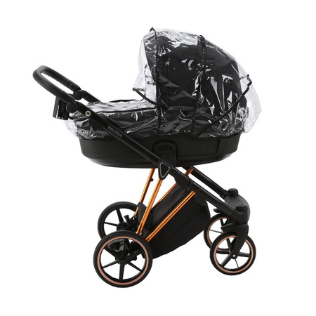 Adamex Belissa Special Edition Czarny wózek 2w1 głęboko-spacerowy