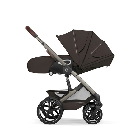 Cybex Talos S Lux 2026 ze składaną gondolą wózek 2w1 głęboko-spacerowy Chocolate Brown