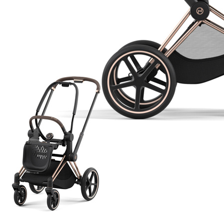 Cybex Priam 4.0 Rosegold Sturdast Black Plus wózek głęboki
