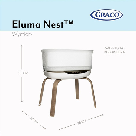 Graco Inteligentne Łóżeczko Eluma Nest