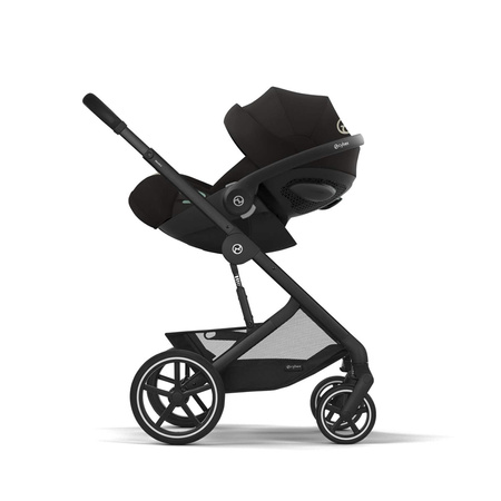 Cybex Balios S Lux 2.0 Moon Black zestaw 4w1 z fotelikiem Cloud G Plus i Bazą G
