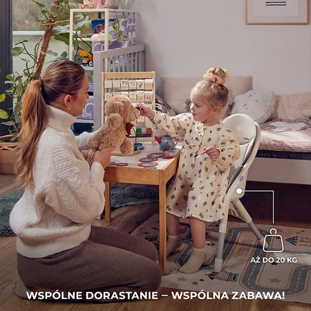 Kinderkraft Dinnly krzesełko do karmienia Szare