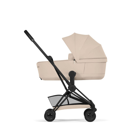 Cybex Coya 2 Comfort Matt Black Cozy Beige wózek 2w1 głęboko-spacerowy