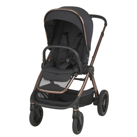 Espiro Code Clever Black zestaw 4w1 z fotelikiem Maxi Cosi Pebble 360 Pro2 i bazą FamilyFix 360 Pro