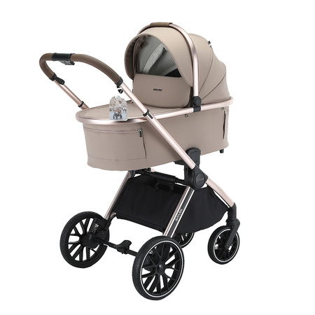 Adamex Spark Champagne Latte wózek 2w1 głęboko-spacerowy