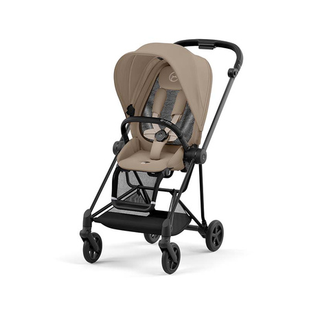 Cybex Mios Matt Black Cozy Beige wózek spacerowy