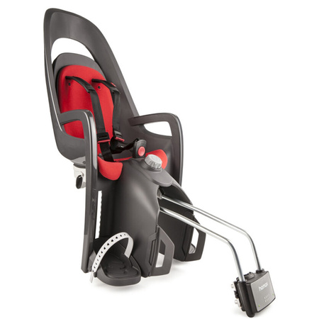 Hamax Caress Dark Grey/Red fotelik rowerowy montowany na ramie