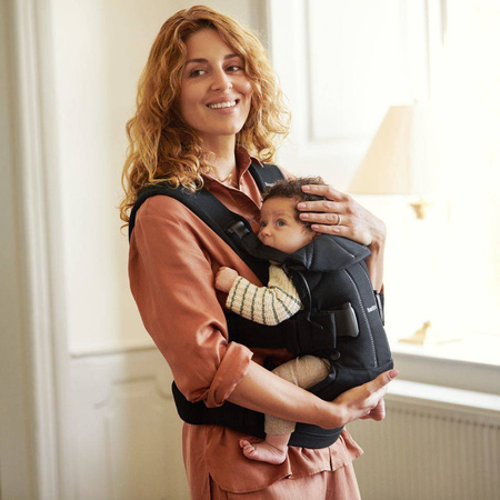 BabyBjorn nosidełko ONE Woven Czarny