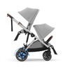 Cybex e-Gazelle S Stone Grey zestaw 3w1 z dodatkowym siedziskiem