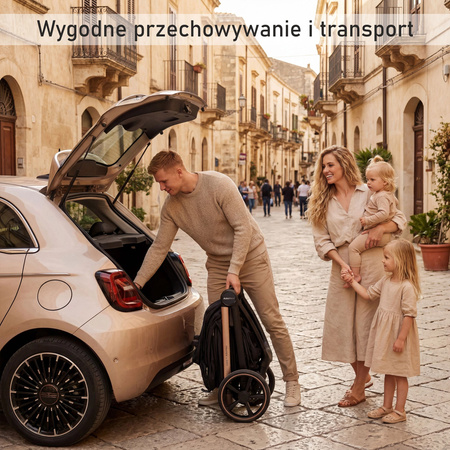 Adamex Como Satin Carbon wózek 2w1 głęboko-spacerowy