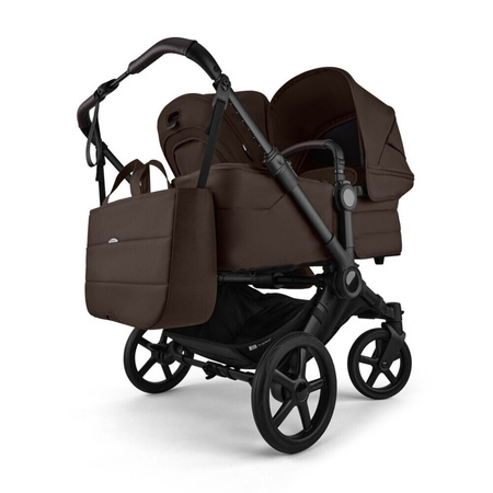 Bugaboo Donkey6 Duo Black/Cocoa Brown wózek 2w1 dla dwójki dzieci w różnym wieku
