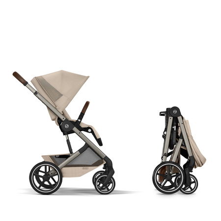 Cybex Balios S Lux 2026 Almond Beige wózek 2w1 głęboko-spacerowy
