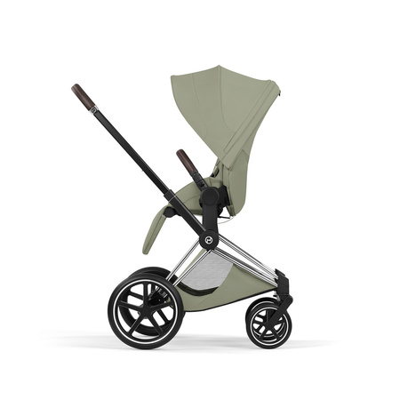 Cybex Priam 5.0 Chrome Brown Sage Green zestaw 3w1 z fotelikiem Cloud T i-Size