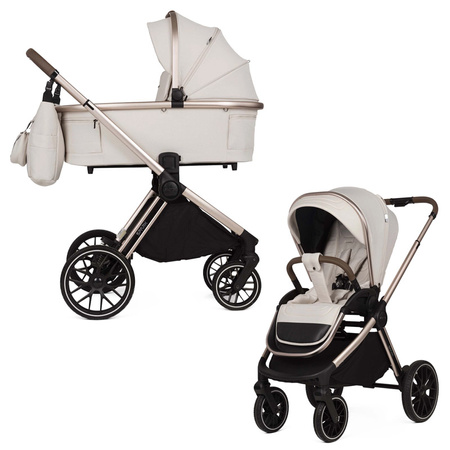 Adamex Spark Champagne wózek 2w1 głęboko-spacerowy