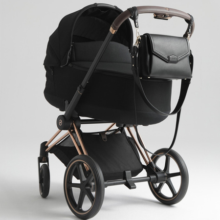 Joissy Torebka Crossbody i Organizer do wózka 2w1 dla Mamy MIDI Black