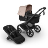 Bugaboo Fox 5 Renew Black/Black Haritage/Desert Taupe Melange wózek 2w1 głęboko-spacerowy