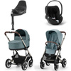 Cybex Talos S Lux Sky Blue zestaw 4w1 z fotelikiem Cybex Cloud T PLUS i-Size i bazą Base T