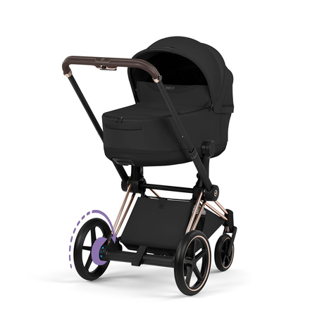 Cybex e-Priam 5.0 Rosegold Sepia Black wózek 2w1 głęboko-spacerowy