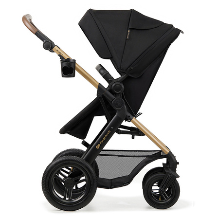 Kinderkraft Moov 2 Air Pure Black wózek 3w1 głęboko-spacerowy z fotelikiem Mink