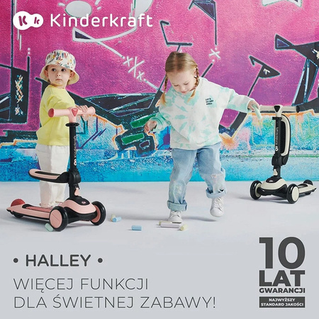 Kinderkraft Halley rowerek biegowy i trójkołowa hulajnoga
