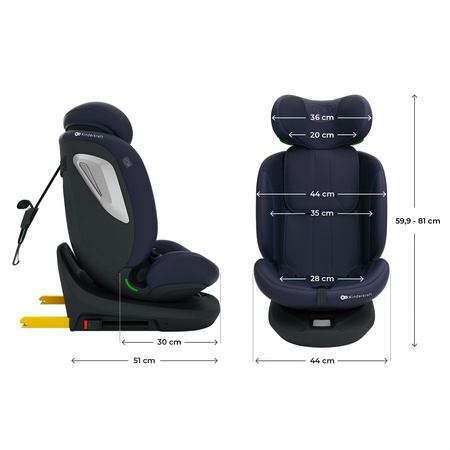 Kinderkraft I-Grow 2 Plus Niebieski Fotelik samochodowy 40-150 cm