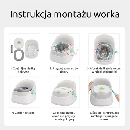 Ines&John Nocnik Dziecięcy Premium Green