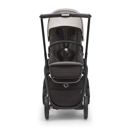 Bugaboo Dragonfly wózek spacerowy rama Black/Grey Melange-Misty White