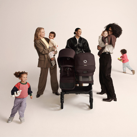 Bugaboo Donkey6 Duo Black/Deep Indigo wózek 2w1 dla dwójki dzieci w różnym wieku