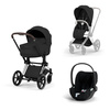 Cybex Priam 5.0 Chrome Brown Sepia Black zestaw 3w1 z fotelikiem Cloud T i-Size