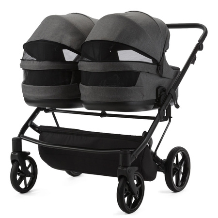 Adamex Leo Standard Graphite wózek bliźniczy 2w1