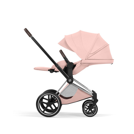 Cybex Priam 5.0 Chrome Brown Peach Pink wózek 2w1 głęboko-spacerowy
