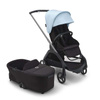 Bugaboo Dragonfly wózek 2w1 głęboko-spacerowy rama Graphite/Midnight Black-Skyline Blue