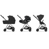 Cybex Mios 4.0 Style Matt Black Sepia Black zestaw 3w1 z fotelikiem Cloud T i-Size